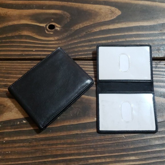 Mens black bifold wallet with removable passcase - Picture 4 of 7